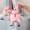 Pink Pig King Stress Relief Toy - Cute Squeeze Gorilla for Fun & Relaxation