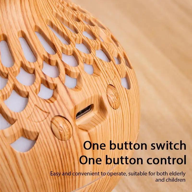 Mini Ultrasonic Humidifier Air Diffuser Aroma for Home Office Car Use-USB Powered 300Lml Capacity <36dB Quiet French Support