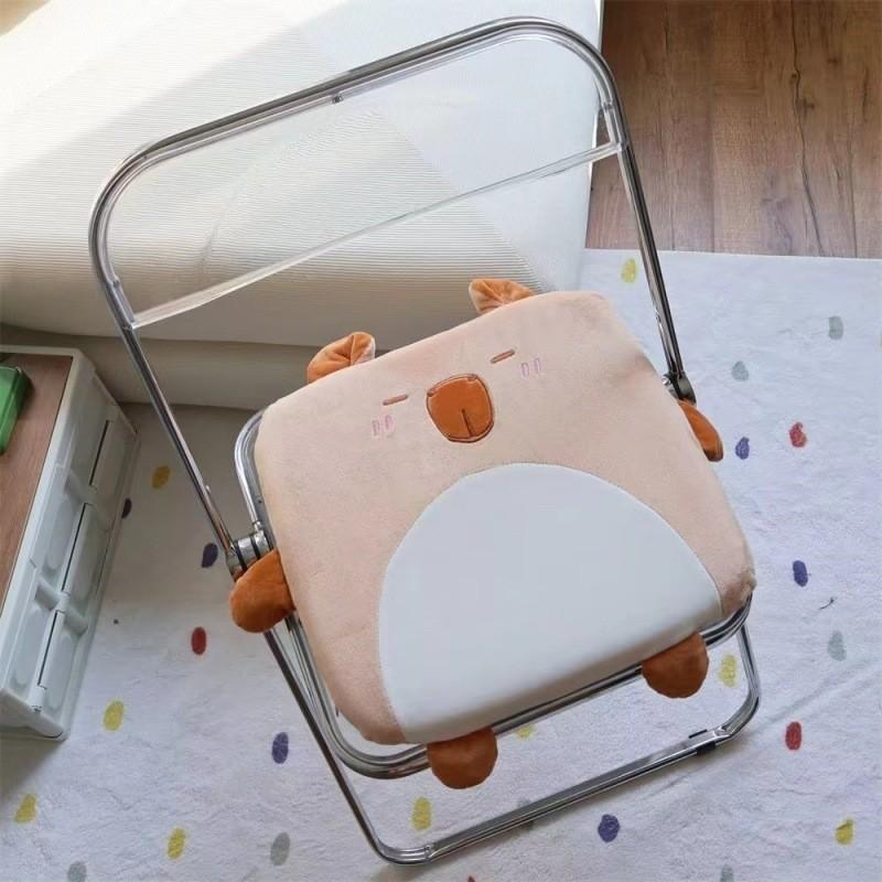 Подушка для сиденья из пены с эффектом памяти с мультяшным котом для комфорта в общежитии и для отдыха