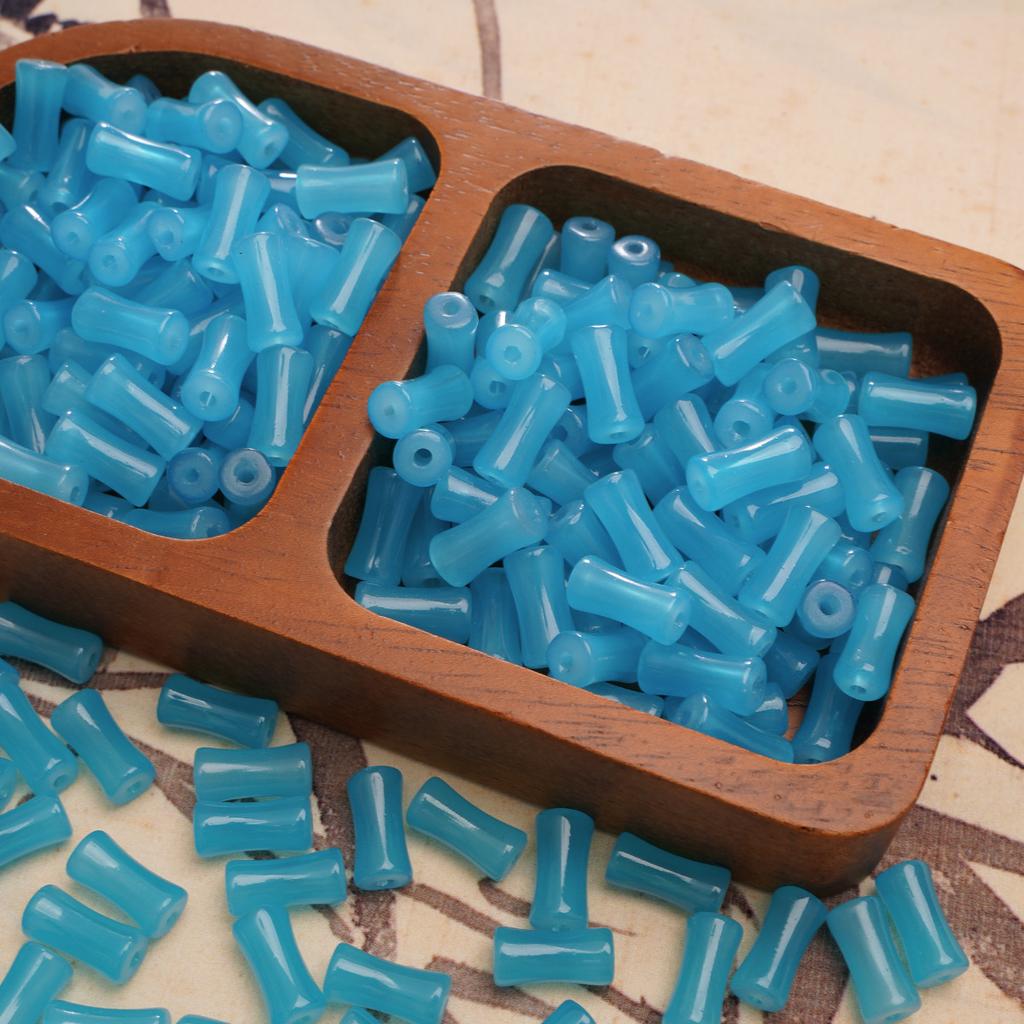 Стеклянные ореолы для окрашивания Бамбуковые бусины Бусины в старинном стиле Бусины ручной работы Аксессуары для бисера Глазурь Имитация нефрита Бусины Материалы