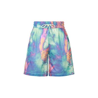 Оригинальные повседневные спортивные шорты с логотипом Tie-Dye и шнурком, мужские брюки, разноцветные HT1653