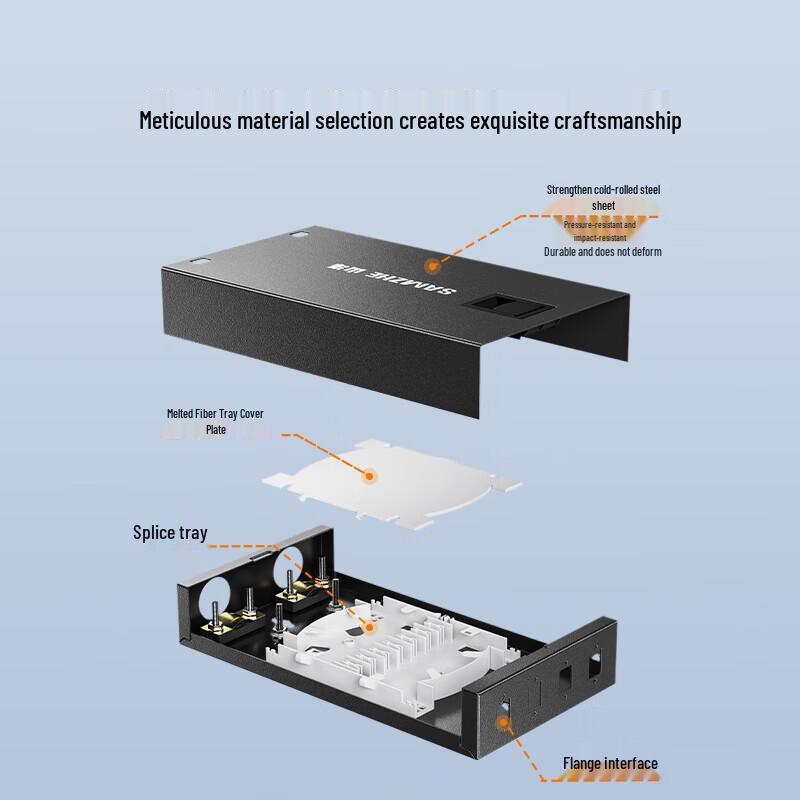 SAMZHE 12-Port Fiber Optic Terminal Box
