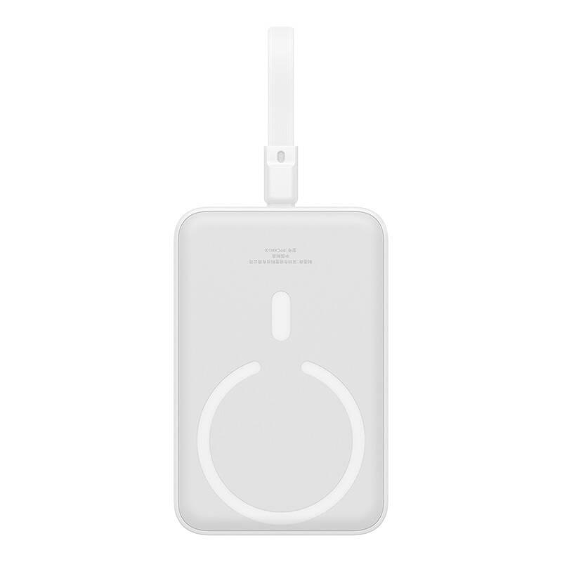 Powerbank Magnetyczny Baseus Magnetic Mini 10000Mah, Lightning 20W Magsafe (Biały)