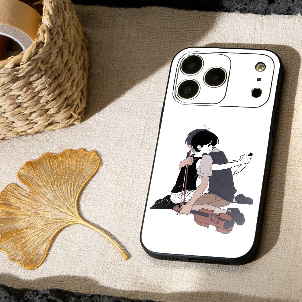 Классический чехол для телефона Omori для iPhone 17, 16, 15, 14, 13, 12, 11 X XR Plus, Других моделей Мягкий черный чехол