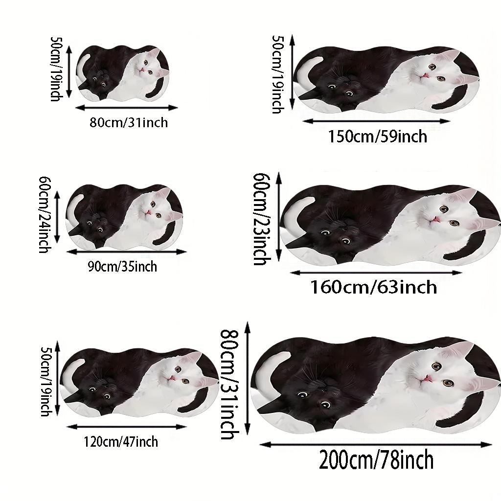 1 шт. Роскошный Милый Ковер для Домашних Животных Кошек, Прочный Нескользящий Моющийся Ковер для Помещений на Все Сезоны, Декор на Хэллоуин, День Благодарения, Рождество