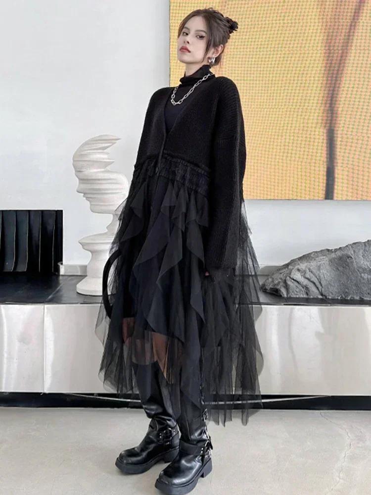 Xitao Платье из нерегулярной лоскутной марли HQQ1702