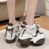 Women Mesh Chunky Sneakers Autumn High Platform Shoes 10CM High Heels Wedges Casual Shoes Woman Breathable Sports Dad Sneakers