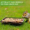 Металлический квадратный поддон для кормушки для птиц, сетчатый поддон для кормления семян диких птиц, наружная станция для кормления колибри на заднем дворе
