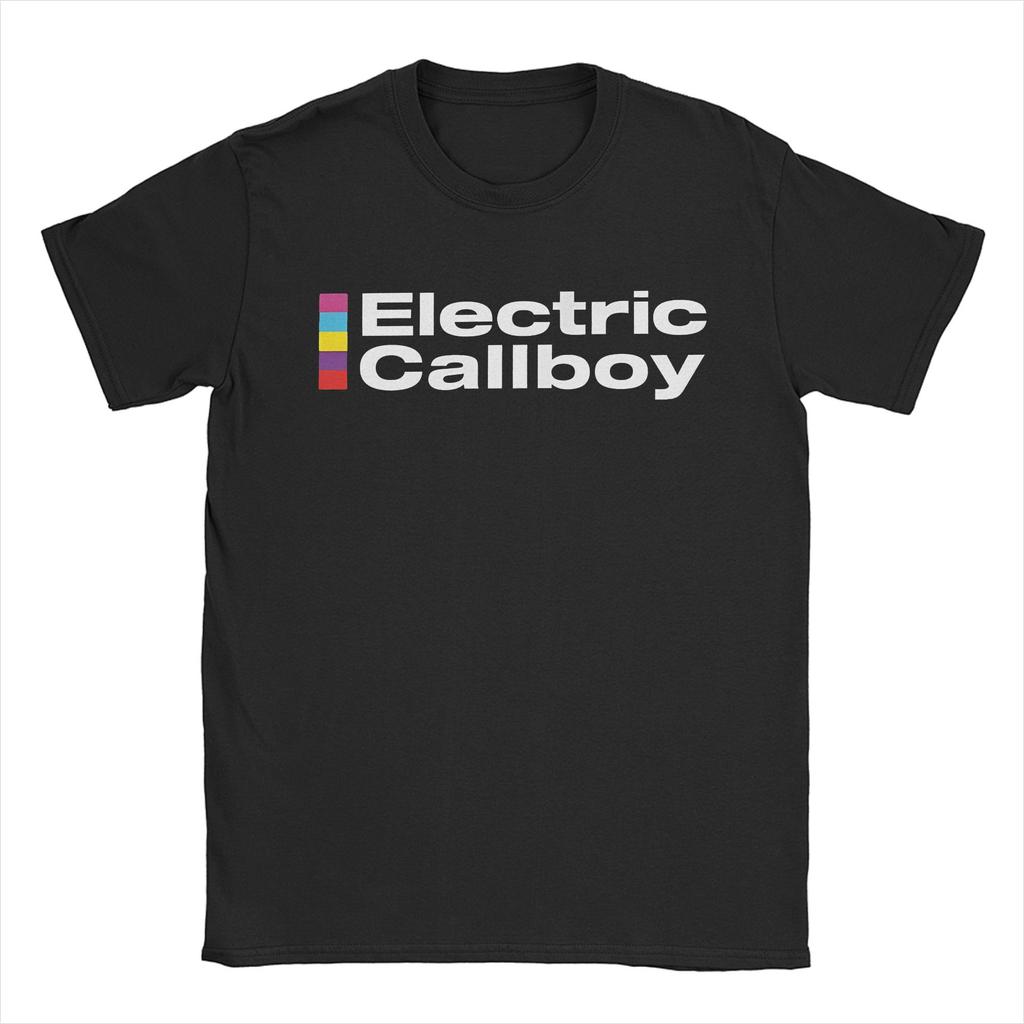 Повседневная футболка с виниловым принтом Electric Callboy Splash для мужчин, с круглым вырезом, с коротким рукавом, одежда, хлопок, летний топ, футболка