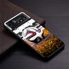 Чехол для телефона с дизайном футбольного мяча для Samsung Galaxy Z Flip3 Flip4 Flip5 Flip6 Flip7 Для Z Flip 7 6 5 4 3 5G Жесткий Складной C