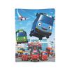 Tayos Little Bus Cartoon Flannel Blankets  Customized Throw Blanket for Home cm Bedspread