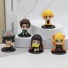 Фигурка Игрушка Клинок Рассекающий Демонов Аниме Kimetsu no Yaiba Q Версия Сидящий Танджиро Незуко Иноске Зеницу PVD Фигурка Модель Кукла Подарки