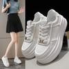 Sports Shoes Women's 2024 Summer New Fashion Versatile Spring Autumn Thick Sole Heightened Cake Shoes Casual Little White Shoes