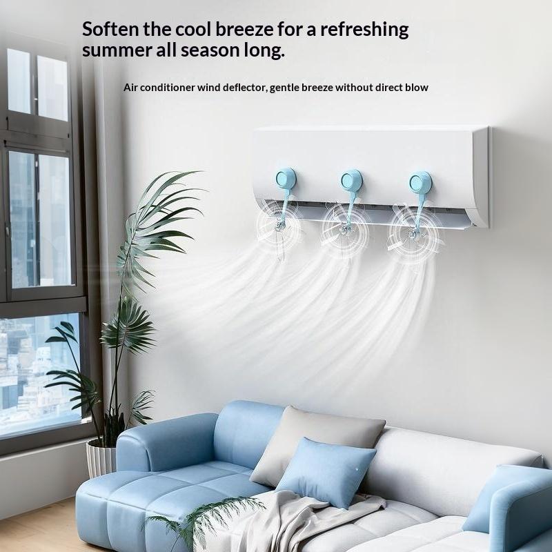 3-Piece AC Wind Guide Cover Настенный Бесшумный Дефлектор Ветра от Прямого Потока для Беременных
