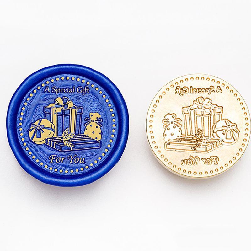 Счастливого Рождества сургучной печатью головы рождественские новогодние печати серии