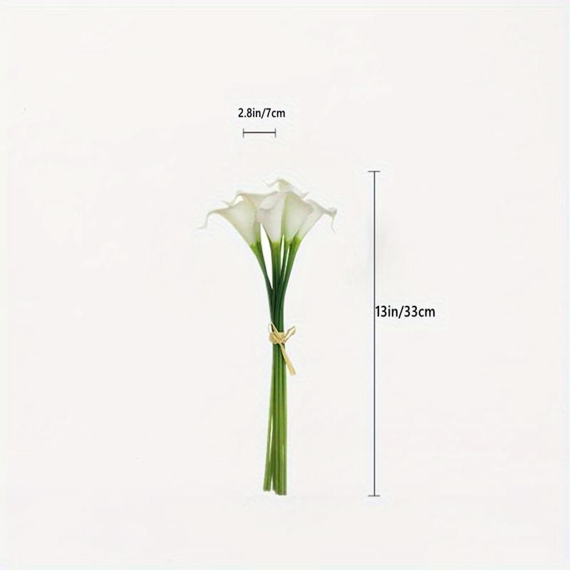 10 шт. реалистичных искусственных цветов каллы для самостоятельного изготовления, свадеб, вечеринок, домашнего декора