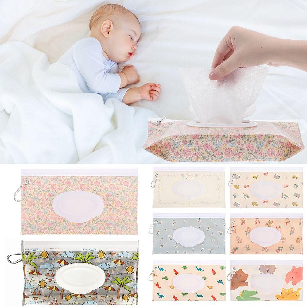 EVA Wet Wipes Bag With Buckle Tissue Box Fashion Carrying Case Outdoor