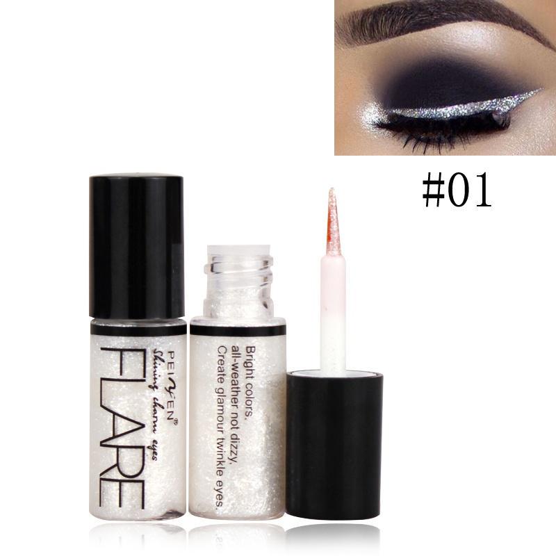 Сияющая блестящая жидкая подводка для глаз, водостойкая, супер сверкающая, с бриллиантами, с мерцающим цветом, подводка для глаз для макияжа