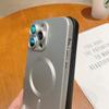 Для магнитного беспроводного зарядного чехла Magsafe для iPhone 16 15 14 13 12 11 Pro Max 7 8 Plus матовая мягкая стеклянная защитная крышка для объектива