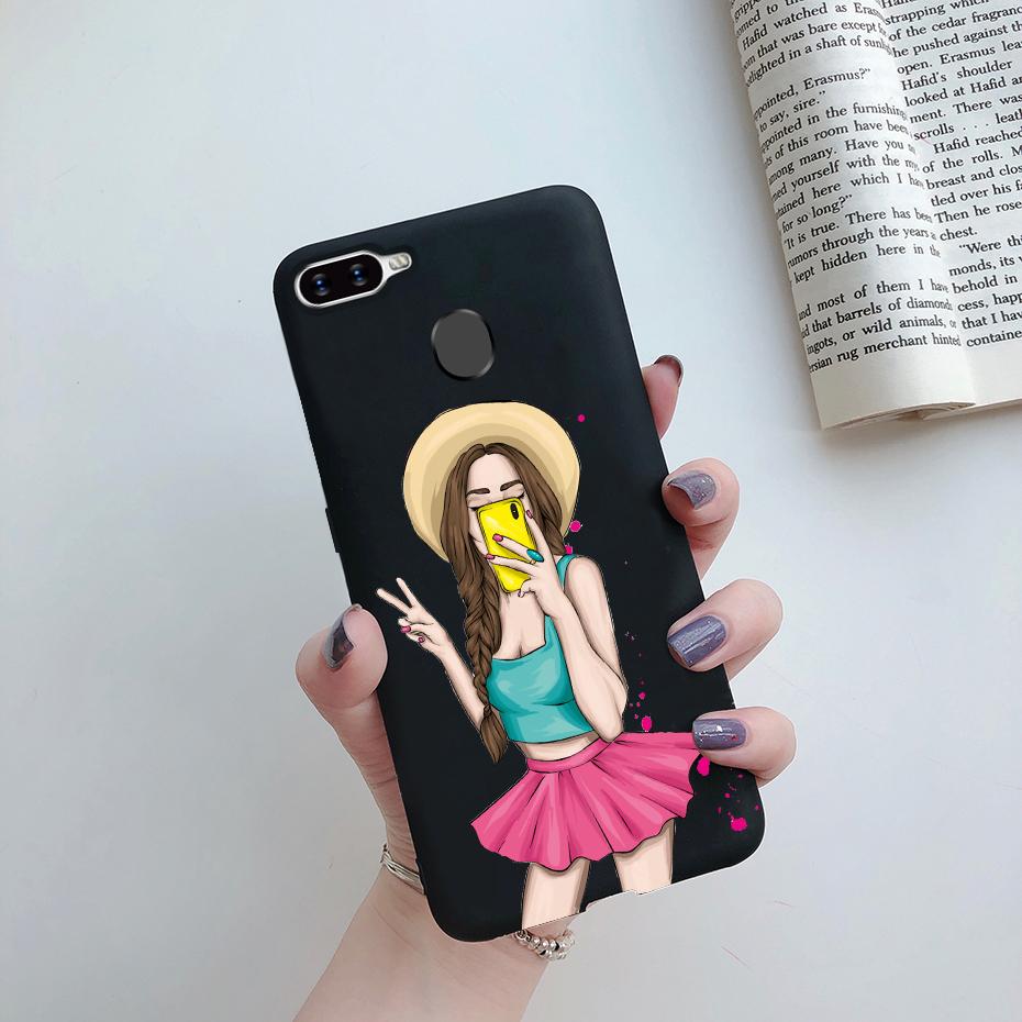 Case For OPPO A5S Back Cover Soft Candy Silicone Pretty Girls Phone Case For OPPO A5S AX5S A7 2018 AX7 A7N A12 Cover Coque Funda