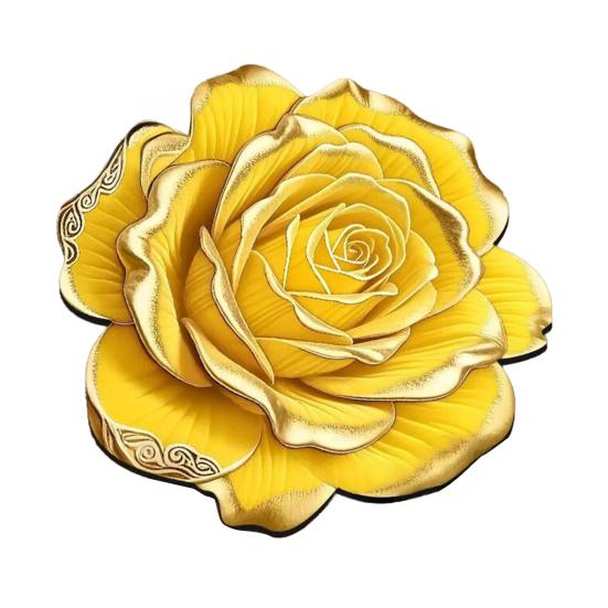 3D Цветочный Плейсмат Диатомовая Земля Абсорбирующий Обеденный Мат Термостойкий Реалистичный Цветочный Плейсмат для Обеденного Стола Кухонной Столешницы Декор Стола