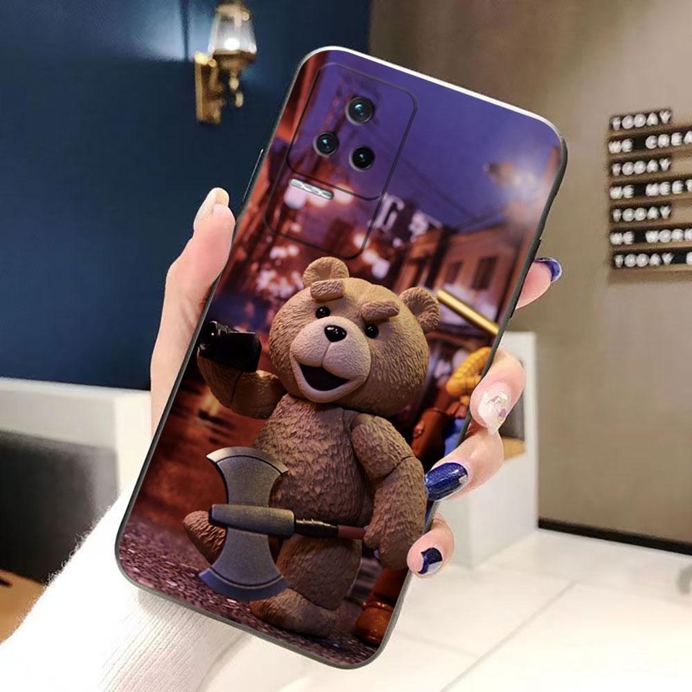 Милый Чехол-Телефон с Плюшевыми Мишками Для Redmi K60 K40 Gaming K30 13C 12C 12 10 10C 9T 9C 9A 9 8 7 6 A1 A2 Силиконовый Чехол Funda Обложка