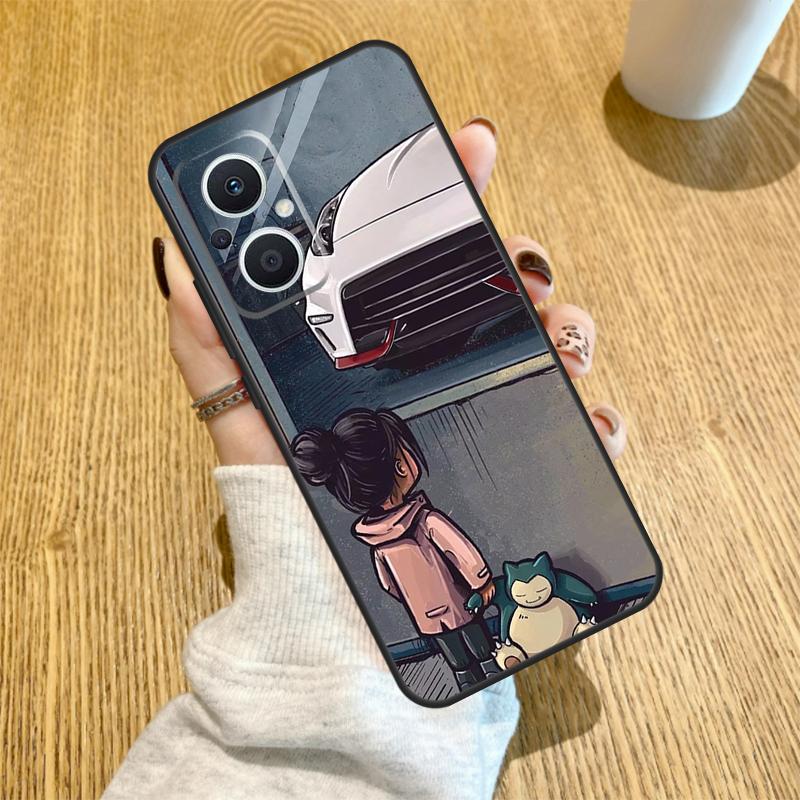 Boy Girl See Cool Sports Car Drift Funda For OPPO Reno 10 11 12 13 14 Pro 14F 13F 12F 11F 7 8 Lite OPPO Find X5 X8 X9 Pro Case