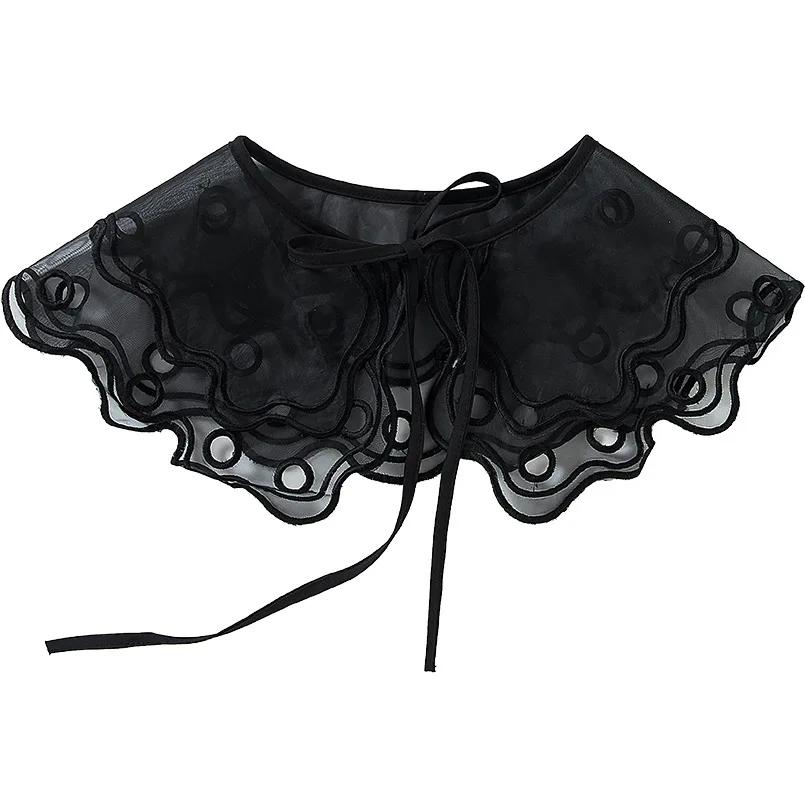 Women Fake Collar Detachable Shirt Lapel Necklace Ladies False Collar Blouse Top Faux Col Half-Shirt Clothes Accessories