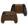 PlayVital Комплект скинов для Steam Controller 2, текстура под дерево, совместим с моделью Steam Controller 2026, 3 предмета (Деревянная отделка) -