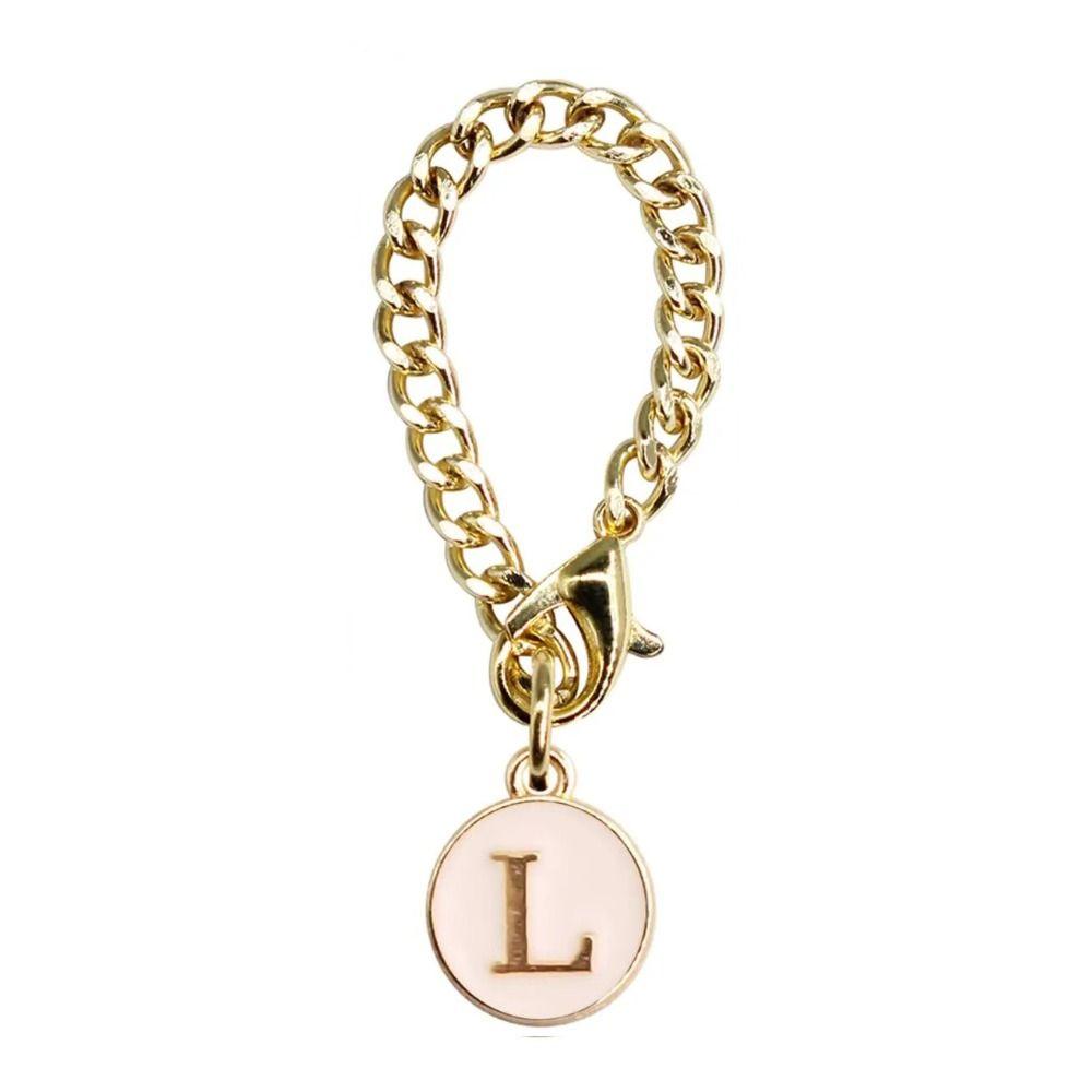 Белый/Черный Цепочка-ручка для чашки для воды Персонализированный Шарм-ручка Креативный Шарм с буквой для чашки Чашки