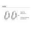 925 стерлингового серебра милые серьги-кольца в форме сердца любовь сверкающие серьги из циркония для женщин маленькие серьги подарки на вечеринку S -E1069