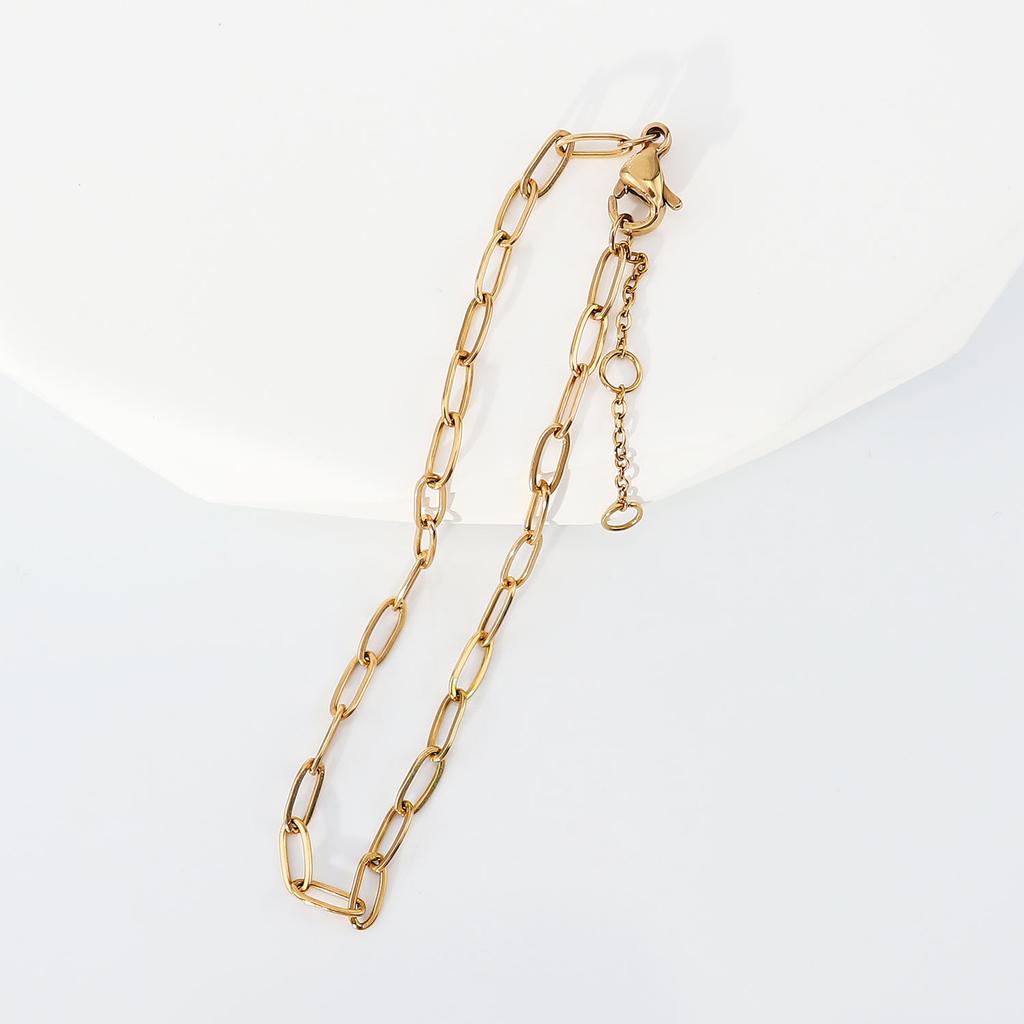 Браслет из титановой стали, женские простые ювелирные изделия, скрепка из нержавеющей стали, модный браслет, ювелирные изделия