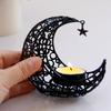 Moon Shaped Candle Holder Tealight Holder Metal Moon Candle Stand Candlestick for Christmas Dining Wedding Home Decors