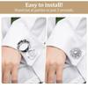 Sparkling Clip-On Buttons Detachable Zinc Zinc Alloy Clip Button  Clothing Accessories