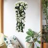 Yousheng Artificial Hanging Violets Faux Violets with Long Vines Realistic Fake Flowers for Home Wall Window Box Wedding Outdoor Garden Arch