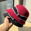 New Style Wool Hat for Women In Autumn and Winter New Fashion Versatile Face Showing Small Basin Hat Retro British Style Fisherman Hat
