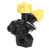 High Pressure Atomization Sprayer Nozzle 3 Heads Fan Shaped Agricultural Pesticide Mist Nozzle Drip Proof Tractor Nozzle