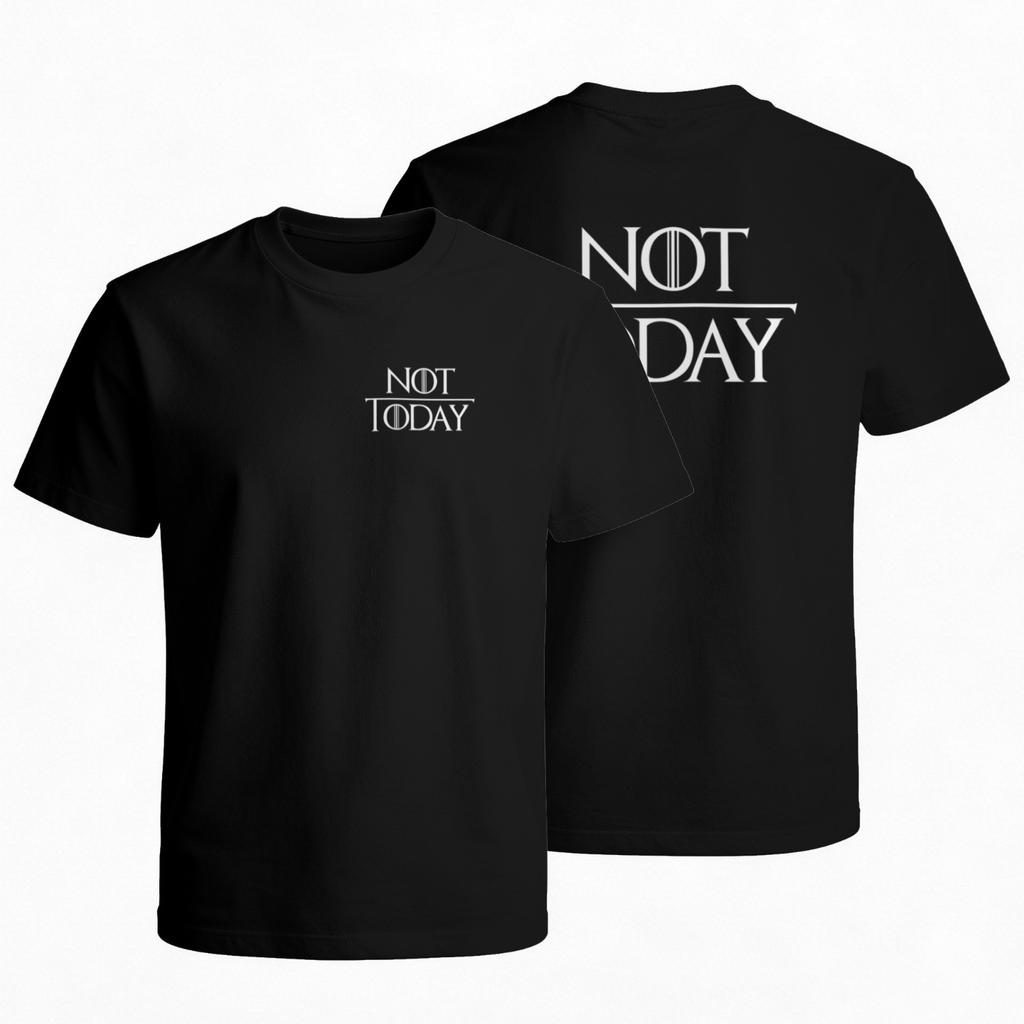 Not Today Game of Thrones Graphic Cotton T-Shirt Unisex Short Sleeve Casual Daily Tee
