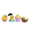 4PCS New Random Style Cute Duck DIY Creative Desktop Decoration Micro Landscape Accessories Bucket Duck Decoration Crafts Gifts