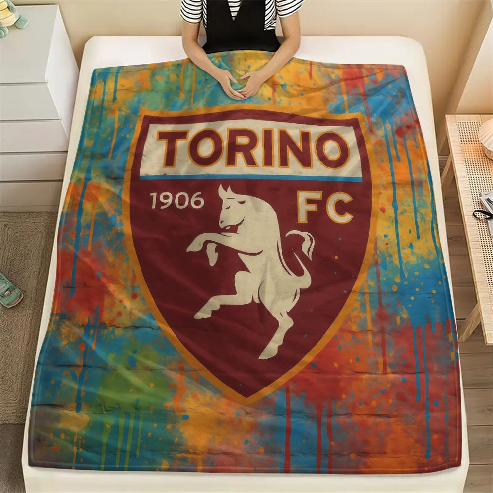 Torino Football Club2 Flannel Blanket, High quality Comfortable for All Seasons, Home Decor, Warmth and Comfort