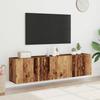 VidaXL Wall-mounted TV Cabinets 2 Pcs Old Wood 80x30x41 Cm, TV Stand, Media Cabinet, TV Console, HiFi Furniture, Center of 857667