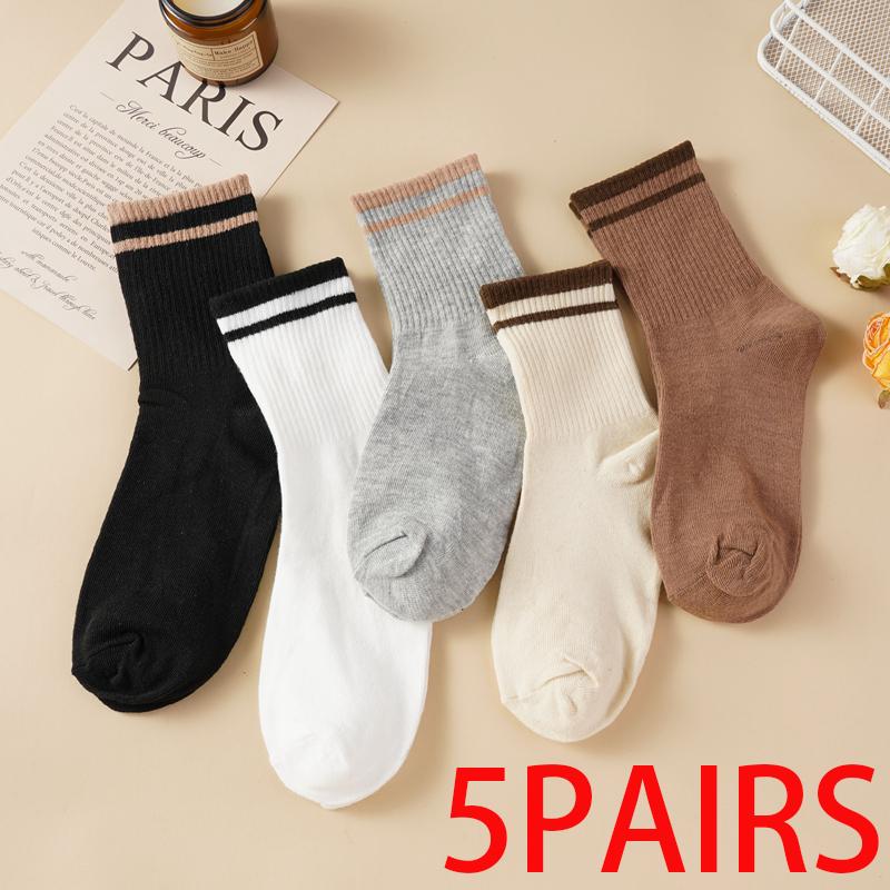 Хлопковые женские осенне-зимние многослойные носки, впитывающие пот, японские спортивные носки до середины икры