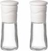 Kyocera Mill 90ml Set of 2 White Ceramic Salt Pepper Crystal Salt Rock Salt Pepper Spices Japanese Pepper Seasoning Container Coarseness Adjustment