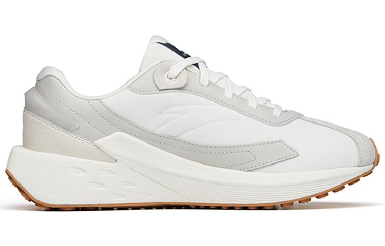 Men's Sneakers Anta Icing Cushioning Slip Resistant Abrasion Resistant Low top Casual Shoes Men's White Gray