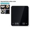 3kg/0.1g Electronic Coffee Scale USB Charging Digital Scale Coffee Fruit Jewelry Timing Weighing Balance for Household Kitchen