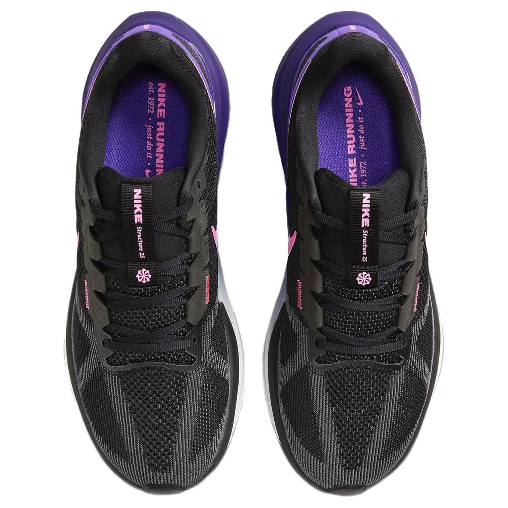 Nike Кроссовки Air Zoom Structure 25 Black Field Purple Laser Fuchsia Unisex Anthracite DJ7883-010
