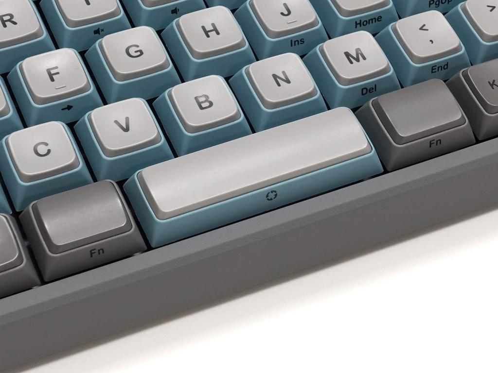 Клавиатура Diatec FILCO Majestouch MINILA-R Convertible с проволочным пуллером для клавиш, японская раскладка, бесшумные переключатели (розовый), Небесно-серый (FFBTR66MPS/NSG-AKP)