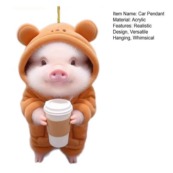 Подвеска для автомобиля Cat, 2D, плоская акриловая подвеска для зеркала заднего вида автомобиля, подвеска в виде котенка