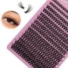 Eyelash 14 Rows Mixed Length (8-16mm) -3D Russian Volume, Reusable DIY Cluster Extension, Suitable for Beginners, Ultra Thin 0.05mm