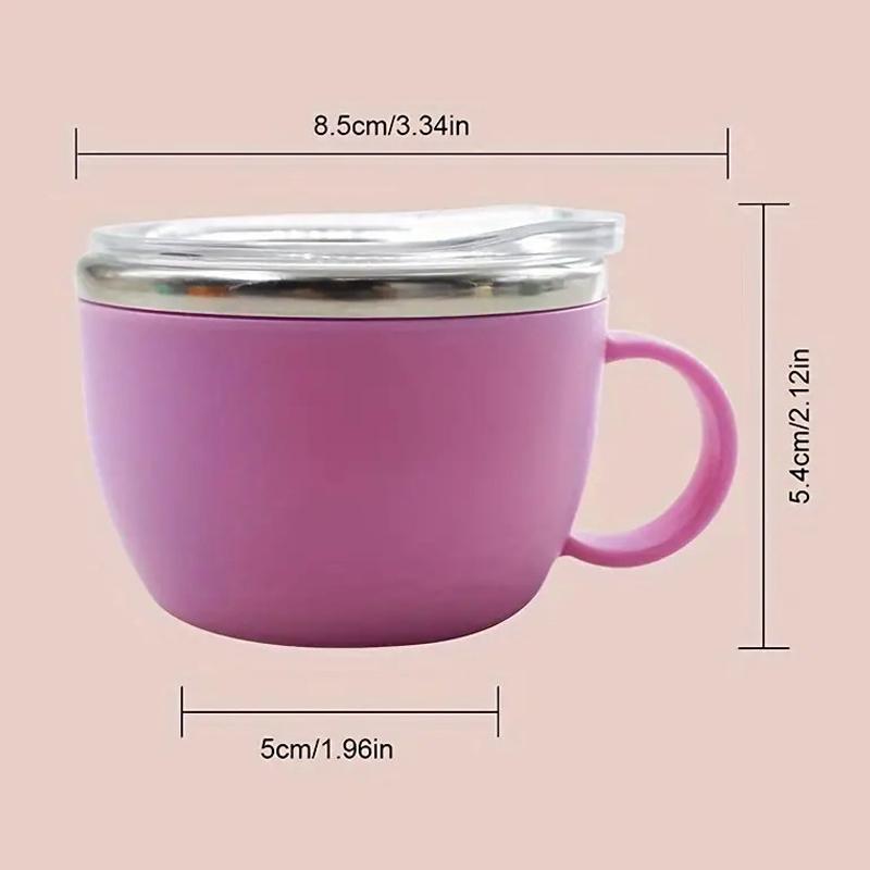 Ударопрочная термокружка из нержавеющей стали объемом 3 унции с ручкой, мини-чашка с крышкой и трубочкой, идеально подходит для кемпинга и столовой